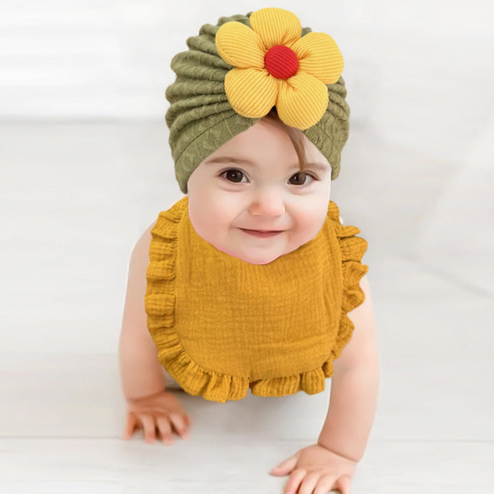 Elevate Your Baby's Style with Our Newborn Baby Hat Bib Set