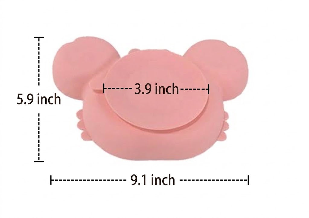 Baby Silicone Suction Plate Non Slip Feeding Bowl