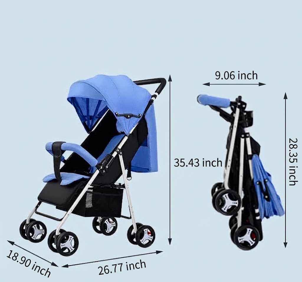 Lightweight Folding Baby Stroller
